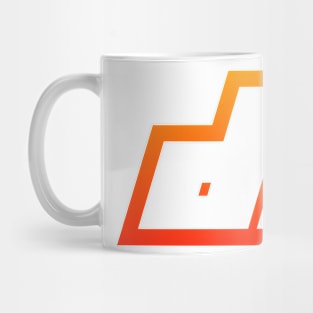 Leo Orange Gradient Outline Mug